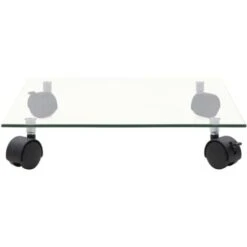 Pedane Su Ruote Per Piante 2pz Vetro Temperato 35x35cm Quadrato VidaXL -Vendite VIDAXL 11091475 3