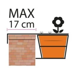 BALCONIERA PRATICA CM 60 REGOLABILE ANTRACITE -Vendite VIDAXL 11330500 3