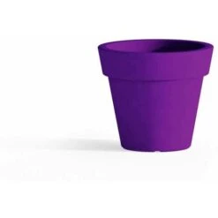 Vaso In Polimero Monacis Gemma Viola - Ø 50 Cm. - H 44 Cm.