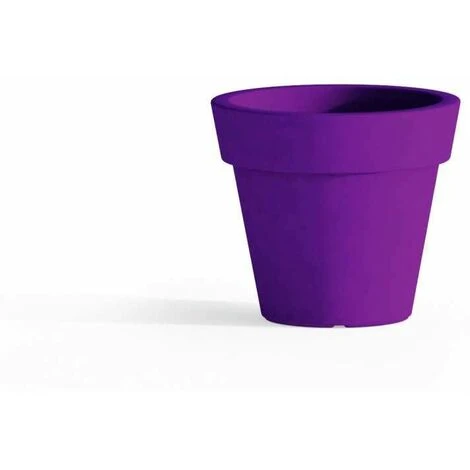 Vaso In Polimero Monacis Gemma Viola - Ø 50 Cm. - H 44 Cm. 1 Vaso In Polimero Monacis Gemma Viola - Ø 50 Cm. - H 44 Cm.