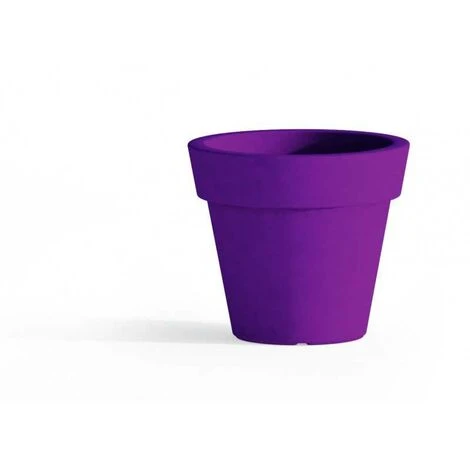 Vaso In Polimero Monacis Gemma Viola - Ø 50 Cm. - H 44 Cm. 2 Vaso In Polimero Monacis Gemma Viola - Ø 50 Cm. - H 44 Cm. - immagine 2