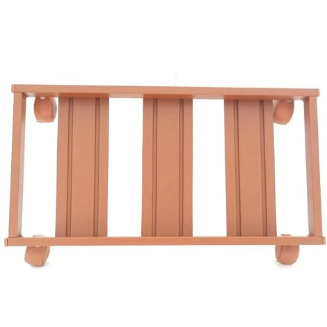 Carrello Sottovaso Rettangolare Con Ruote Cm. 60 COTTO 2 Carrello Sottovaso Rettangolare Con Ruote Cm. 60 COTTO - immagine 2