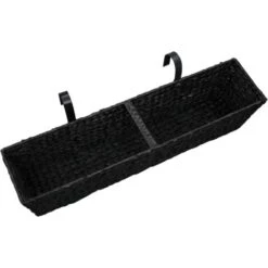 Fioriere Da Giardino 2 Pz In Giacinto Intrecciato Nero VidaXL -Vendite VIDAXL 13071064 5