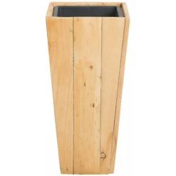 Fioriera Alta Inserto In Legno Di Pino Chiaro Per Esterno 24 X 50 Cm Larisa