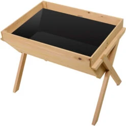 Outsunny Fioriera Orto Urbano In Legno Rivestito Con Tessuto Non Tessuto Per Giardinaggio Piante E Ortaggi 100 X 70 X 80cm