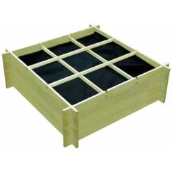 Nova Fioriera Giardino Letto Vegetale In Legno Di Pino Vari Dimensioni Dimensioni : 120x120x40cm