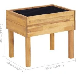 Fioriera Rialzata 50x40x45 Cm In Massello Di Acacia VidaXL -Vendite VIDAXL 17889433 3