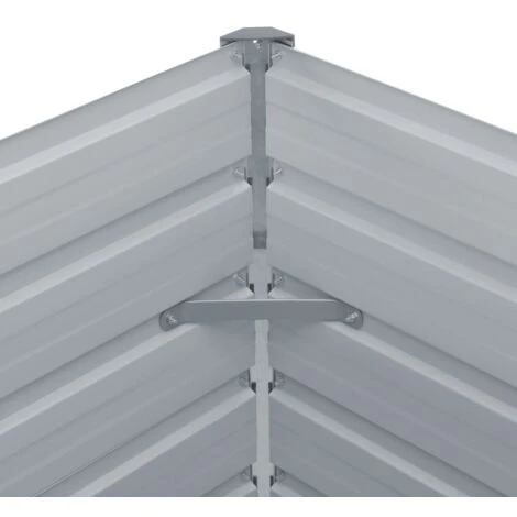 Letto Coltura Rialzato 100x100x45 Cm Acciaio Zincato Antracite VidaXL 5 Letto Coltura Rialzato 100x100x45 Cm Acciaio Zincato Antracite VidaXL - immagine 5