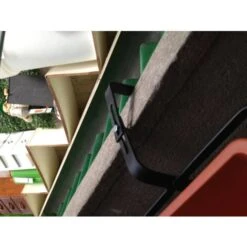 FIORIERA PER BALCONE REGOLABILE IN FERRO BATTUTO NERA 70X21X14CM