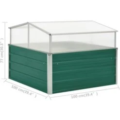 Serra Verde 100x100x77 Cm In Acciaio Zincato VidaXL 7 Serra Verde 100x100x77 Cm In Acciaio Zincato VidaXL -Vendite VIDAXL 18276671 3