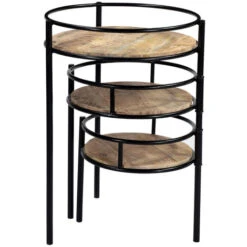 Supporto Piante Modulabile In Metallo E Mango THREE -Vendite VIDAXL 18392759 4