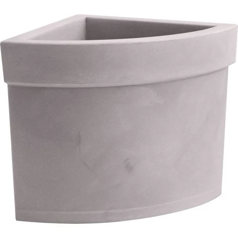 Vaso THEMIS ANGOLARE 40X40 - GRIGIO CENERE - NICOLI 1 Vaso THEMIS ANGOLARE 40X40 - GRIGIO CENERE - NICOLI