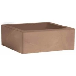 Vaso Quadrato Basso MINOS 25x25 - AVANA - NICOLI