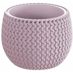 Prosperplast Vaso Ciotola Splofy Con Maniglie - Colore: Lilla - Misura: ø Int 13,5 Cm - ø Est 18 X H 14 Cm