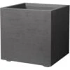 DEROMA Vaso Cubo Millennium Colore Carbone-Vaso Fioriera Misura 25x25x25