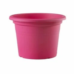 Vaso Tondo In Plastica Cilindro Basic Colorato Per Giardino Piante E Fiori -15 Cm / Cedro -Vendite VIDAXL 23830639 3