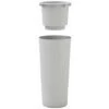 Vaso Alto Cache-pot Veca Clou Rotondo Altezza 65 Cm- Con Cache Pot - Colore: Bianco