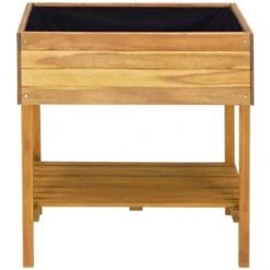 Hommoo Fioriera Alta 78,5x58,5x78,5cm In Legno Massello Di Acacia VD45605 -Vendite VIDAXL 26663145 3