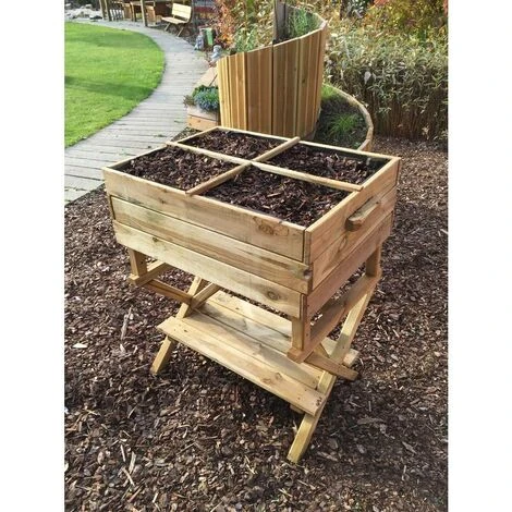 Orto Con Gambe Regolabili - Separatore, Geotessile E Tavoletta - 0,80 X 0,60 X 0,80 M 2 Orto Con Gambe Regolabili - Separatore, Geotessile E Tavoletta - 0,80 X 0,60 X 0,80 M - immagine 2