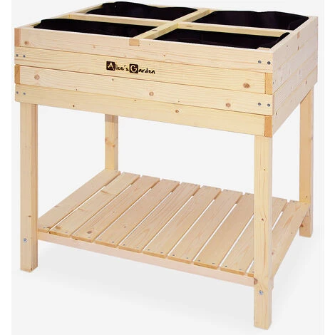 Orto Quadrato Rialzato 80x60, Anemone - Orto In Legno D'abete Rosso Finlandese 2 Orto Quadrato Rialzato 80x60, Anemone - Orto In Legno D'abete Rosso Finlandese - immagine 2