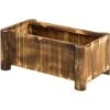 Outsunny Fioriera Box Rettangolare Per Piante In Legno Di Abete, 70x35x30cm