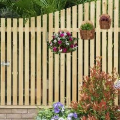 Relaxdays Porta Vasi Da Parete, Set Triplo, Fioriera Sospesa In Legno Naturale, Esterni, Decorazione Da Muro, Naturale -Vendite VIDAXL 29284946 2