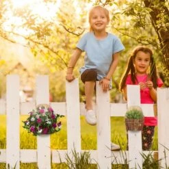 Relaxdays Porta Vasi Da Parete, Set Triplo, Fioriera Sospesa In Legno Naturale, Esterni, Decorazione Da Muro, Naturale -Vendite VIDAXL 29284946 3