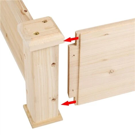 Yaheetech Fioriera Da Esterno 3 Livelli In Legno Da Giardino Balcone Lettino Per Piante Da Giardino Giardinaggio Letto Orto In Legno Naturale Fioriera Portapiante 120 X 120 X 56 Cm 3 Yaheetech Fioriera Da Esterno 3 Livelli In Legno Da Giardino Balcone Lettino Per Piante Da Giardino Giardinaggio Letto Orto In Legno Naturale Fioriera Portapiante 120 X 120 X 56 Cm - immagine 3