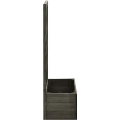 Fioriera Con Traliccio Grigia 50x25x90 Cm Massello Di Abete VidaXL -Vendite VIDAXL 30199596 4