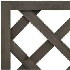 Fioriera Con Traliccio Grigia 50x25x90 Cm Massello Di Abete VidaXL -Vendite VIDAXL 30199596 5