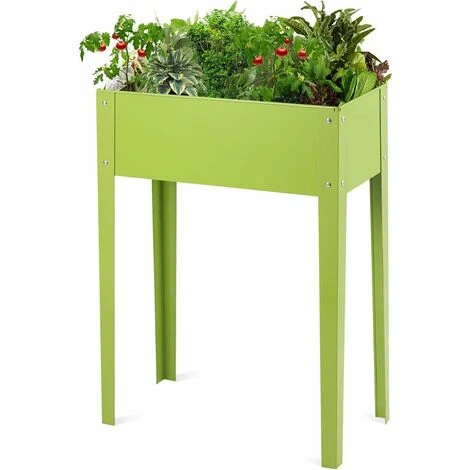 Fioriera Rialzata Da Giardino, Piantatore Aiuola A Cassetta, Vaso Fioriera Da Esterno Ed Interno, Verde (60x30x80cm) 1 Fioriera Rialzata Da Giardino, Piantatore Aiuola A Cassetta, Vaso Fioriera Da Esterno Ed Interno, Verde (60x30x80cm)