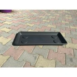 SOTTOFIORIERA RETTANGOLARE IN PLASTICA ANTHEA 100 CM VECA | GRIGIO PASTELLO -Vendite VIDAXL 30700200 3