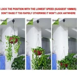 Crochets Pour Plantes, Cintres Pour Plantes Suspendues Rétractables, Panier Pour Plantes Suspendues, Poulie Pour Plantes Suspendues, Paniers, Pots, Mangeoire Pour Oiseaux (4PCS) -Vendite VIDAXL 31782245 3