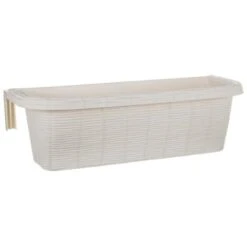 Fioriera Rondine Paglia 60 Cm Di Bama Balcone Con Agganci Regolabili Vari Colori COLORE PANNA