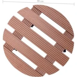 Carrelli Portavasi 2 Pz Marroni Ø30x7,5 Cm In WPC VidaXL 7 Carrelli Portavasi 2 Pz Marroni Ø30x7,5 Cm In WPC VidaXL -Vendite VIDAXL 33161513 3