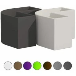 Vaso Da Giardino Angolare Flowerpot Monacis - Bronzo -Vendite VIDAXL 33364985 3