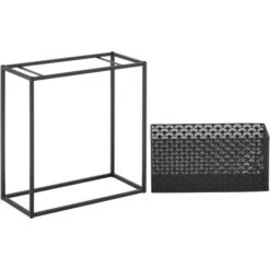 Set Di 2 Portavasi In Metallo Di Forma Rettangolare Supporto Per Piante Con Coprivaso In 2 Altezze E Misure Diverse - Nero 9 Set Di 2 Portavasi In Metallo Di Forma Rettangolare Supporto Per Piante Con Coprivaso In 2 Altezze E Misure Diverse - Nero -Vendite VIDAXL 33968679 5