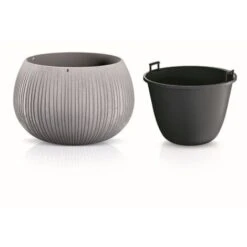 Prosperplast Bowl BETON CON Serbatoio In Colore Cemento 13,6 (altezza) X 18 (larghezza) X 18 (profondità) Cm -Vendite VIDAXL 33969508 3