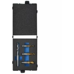 Nova Set 4 Pezzi Perforatrice Punti Saldatura HSS Cobalt Con Custodia 10.7x8.2x3 Cm Di Trasporto