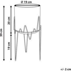 Vaso Per Fiori Moderno Con Piedistallo 19 X 19 X 39 Cm In Metallo Azzurro Kalandra 7 Vaso Per Fiori Moderno Con Piedistallo 19 X 19 X 39 Cm In Metallo Azzurro Kalandra -Vendite VIDAXL 34932316 3