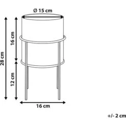 Vaso Per Fiori Moderno Con Piedistallo 15 X 15 X 28 Cm In Metallo Oro Milea 7 Vaso Per Fiori Moderno Con Piedistallo 15 X 15 X 28 Cm In Metallo Oro Milea -Vendite VIDAXL 34932318 3