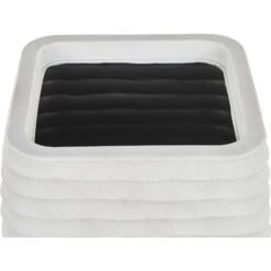 Moderno Vaso Per Fiori Quadrato 38 X 38 X 37 Cm Bianco Sporco Parikia -Vendite VIDAXL 36943743 5