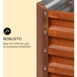 Blumfeldt Rust Grow, Aiuola Rialzata, Aiuola Da Giardino, Lamiera D'acciaio Zincata, Finitura Effetto Ruggine -Vendite VIDAXL 39491314 5
