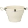 VASO CORSICA HANGING BASKET 30CM WHITE ELHO