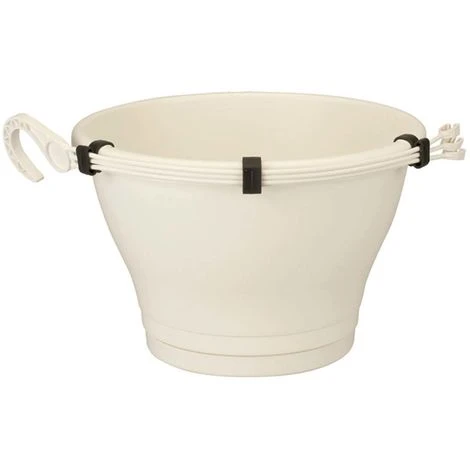 VASO CORSICA HANGING BASKET 30CM WHITE ELHO 1 VASO CORSICA HANGING BASKET 30CM WHITE ELHO