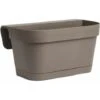 VASO BALCONIERA B-SMART CON SOTTOVASO VASI IN RESINA DA BALCONE 52370V CM 36 TORTORA (53372)