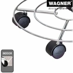 Wagner Carrello Per Piante CHROMATO Ø 35 X 6,5 Cm I Carrello Per Fiori Per Interni, Cromato I Carrello Per Fiori In Acciaio Cromato I Portavaso Argento Lucido I Portata 60 Kg - 20093201 -Vendite VIDAXL 40448532 4