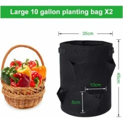 Kueatily Sacco Per Piante Sacchi Per Piante/sacchetto Per Piante Da Giardino Per Fragole/patata -Vendite VIDAXL 47437749 4