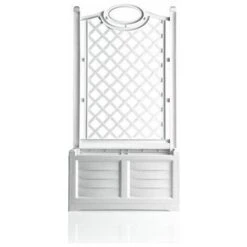 Bama Fioriera Separè Con Spalliera 80x42,5x150H Bianca