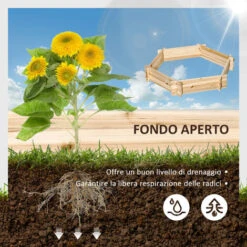 Outsunny Letto Per Orto Senza Base E Con Struttura A Incastro, In Legno, 100x92x16cm 9 Outsunny Letto Per Orto Senza Base E Con Struttura A Incastro, In Legno, 100x92x16cm -Vendite VIDAXL 51030496 5